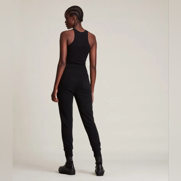 ALL SAINTS Alden Relaxed Cuffed Sweatpants In Black Size  S - Picture 5 of 16